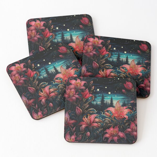 Item preview, Cute Colorful Charmy Lily Flower Floral Pattern  - Fathers Day Ideas designed and sold by RoyalStarsPatts.