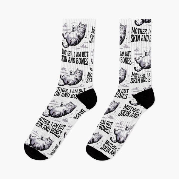 Item preview, Mother, I Am But Skin and Bones Funny Cat Mom Cat Lover designed and sold by BLZART.