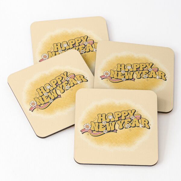 Item preview, Happy New Year Retro Groovy Design designed and sold by BreezifyDesignStudio.