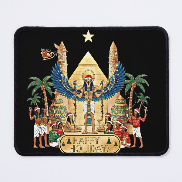 Item preview, Egyptian Mythology Holiday Celebration Art designed and sold by Hieroglyphia.