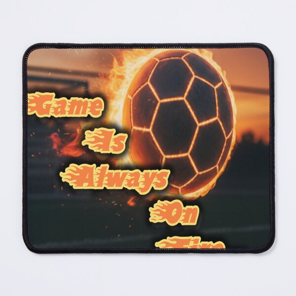 Item preview, Game Is Always On Fire – Flaming Football Sports Motivation Design designed and sold by Ranrajshop.