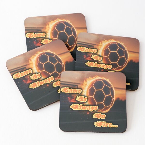 Item preview, Game Is Always On Fire – Flaming Football Sports Motivation Design designed and sold by Ranrajshop.