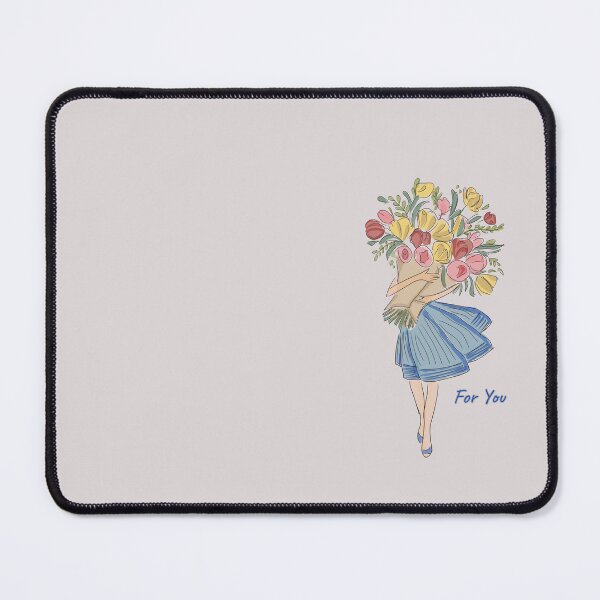 Item preview, Lady with Tulip bouquets designed and sold by Ayagamea.
