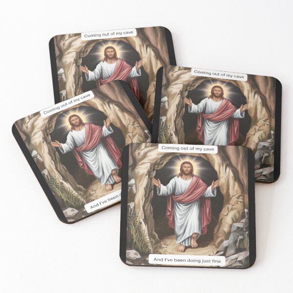 Item preview, Jesus Coming Out Of My Cave And I've Been Doing Just Fine 35 designed and sold by FadeOfThrone.