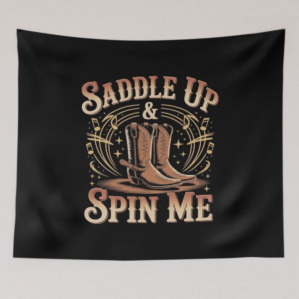 Item preview, Saddle Up & Spin Me – Western Cowgirl Two-Step designed and sold by Slwankol.