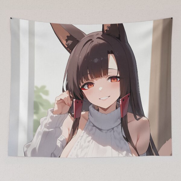 Item preview, Charming Akagi Cozy White Sweater Azur Lane Anime Girl Waifu designed and sold by mildaclairmo.