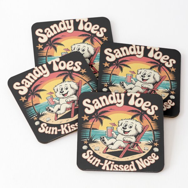 Item preview, Sandy Toes and Sun-Kissed Nose Summer Beach Vacation designed and sold by genkihikki.