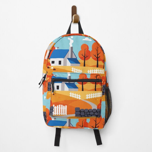 Item preview, A house in the village in autumn designed and sold by Design4uStudio.