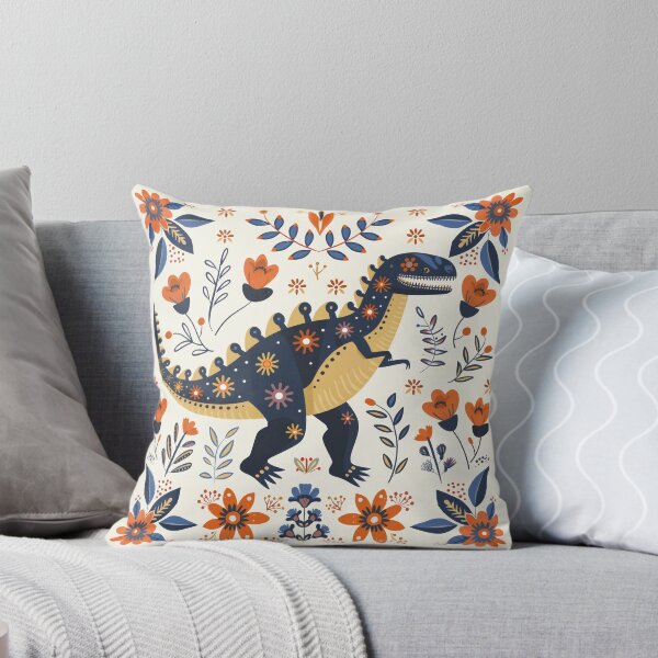 Item preview, Arte popular escandinavo, dinosaurios y flores designed and sold by xiao xuans.