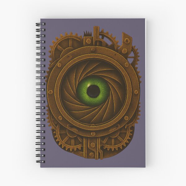 Item preview, Gear-Driven Iris with Green Eye – Steampunk Optical Core designed and sold by VoglR.