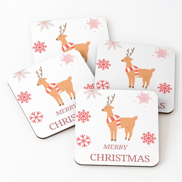 Item preview, Cute Reindeer with Striped Scarf - Merry Christmas 2026  designed and sold by Colorxpink.