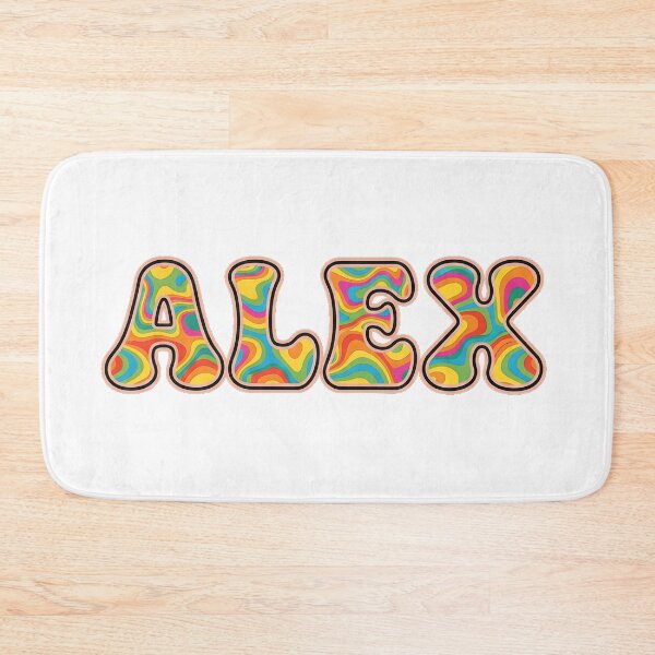 Item preview, ❤️ Alex Personalized Name Wavy Retro Shirt, Coffee Mug, Sticker Gift designed and sold by HelixPedia.