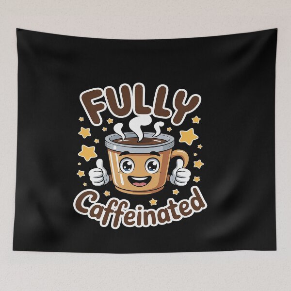 Item preview, Sarcastic Fully Caffeinated Funny Coffee designed and sold by genkihikki.
