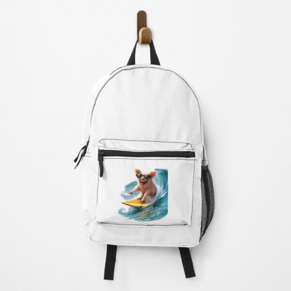 Item preview, Happy pig on a surfboard designed and sold by Taoufik79-shop.