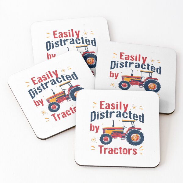 Item preview, Easily Distracted by Tractors Funny Field Work designed and sold by HumansStuck12.