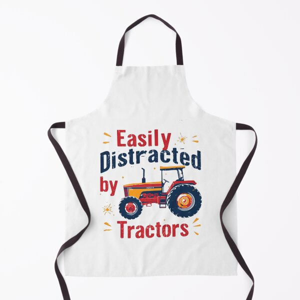 Item preview, Easily Distracted by Tractors Funny Field Work designed and sold by HumansStuck12.