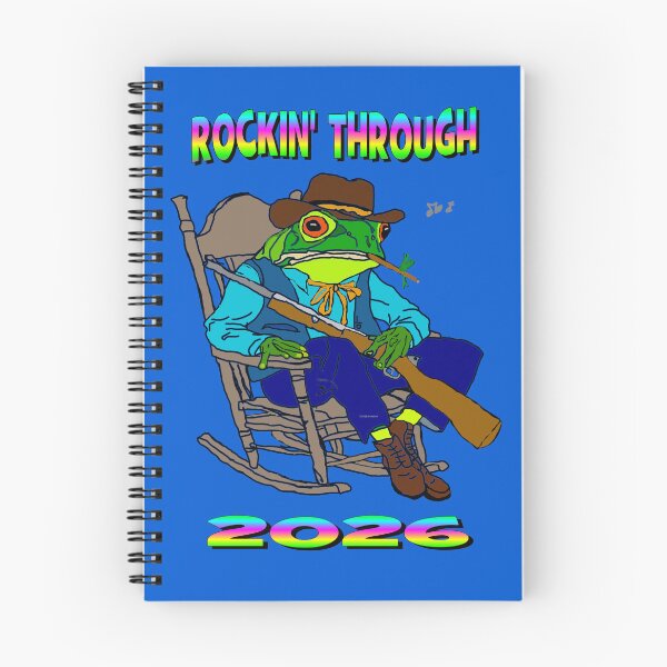 Item preview, Western Bullfrog Rocks Into 2026 designed and sold by kristalcurt.