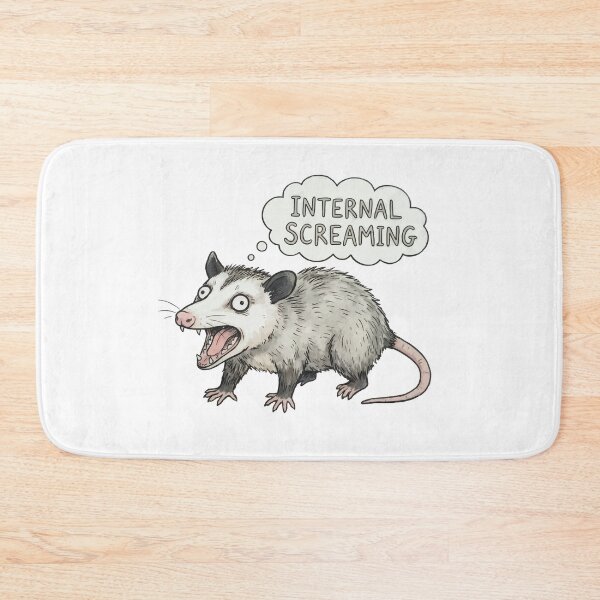Item preview, Internal Screaming Opossum - Anxious Possum Screaming Meme designed and sold by Petzzz.