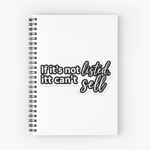 Item preview, Motivational "If It's Not Listed, It Can't Sell" Typography Sticker designed and sold by Sahil-Art.