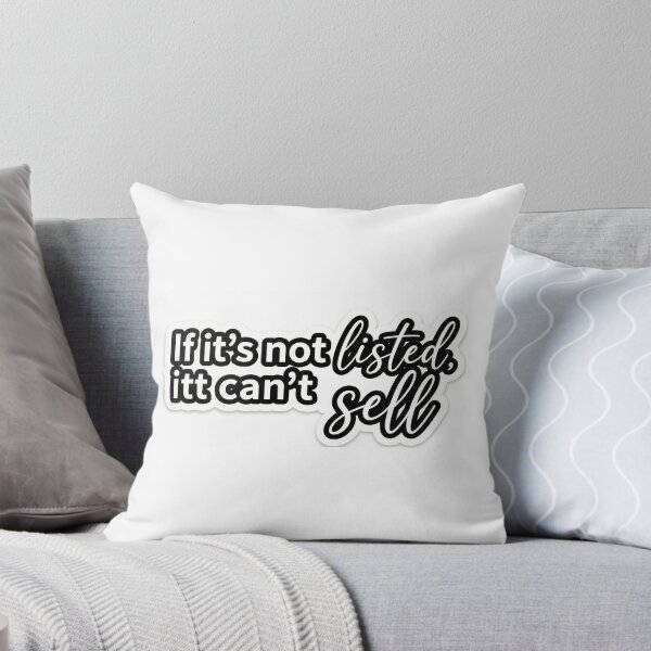 Item preview, Motivational "If It's Not Listed, It Can't Sell" Typography Sticker designed and sold by Sahil-Art.