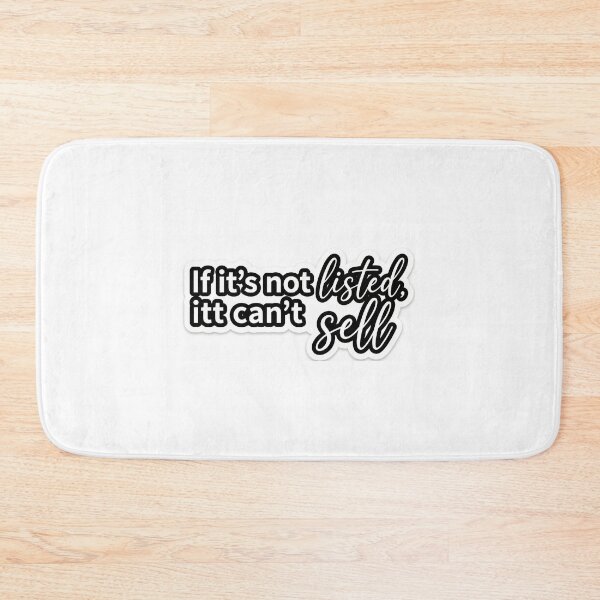 Item preview, Motivational "If It's Not Listed, It Can't Sell" Typography Sticker designed and sold by Sahil-Art.