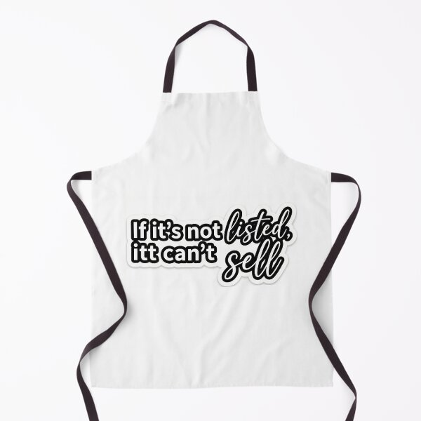 Item preview, Motivational "If It's Not Listed, It Can't Sell" Typography Sticker designed and sold by Sahil-Art.