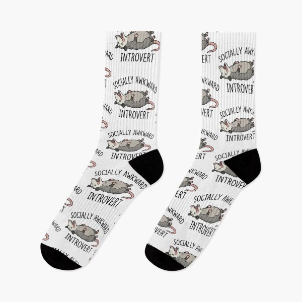 Item preview, Playing Dead Opossum - Socially Awkward Introvert Meme designed and sold by Petzzz.
