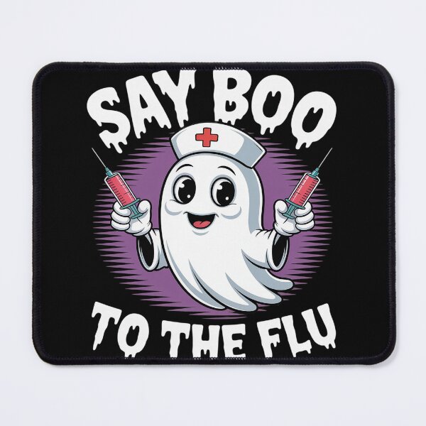 Item preview, Say Boo To The Flu Funny Halloween Pumpkin Boo To Flu designed and sold by ProudForFunny.