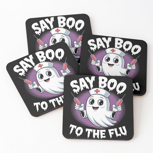 Item preview, Say Boo To The Flu Funny Halloween Pumpkin Boo To Flu designed and sold by ProudForFunny.
