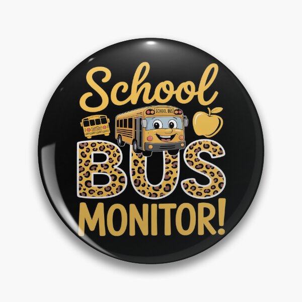 Item preview, School Bus Monitor Leopard Bus Monitor designed and sold by ProudForFunny.
