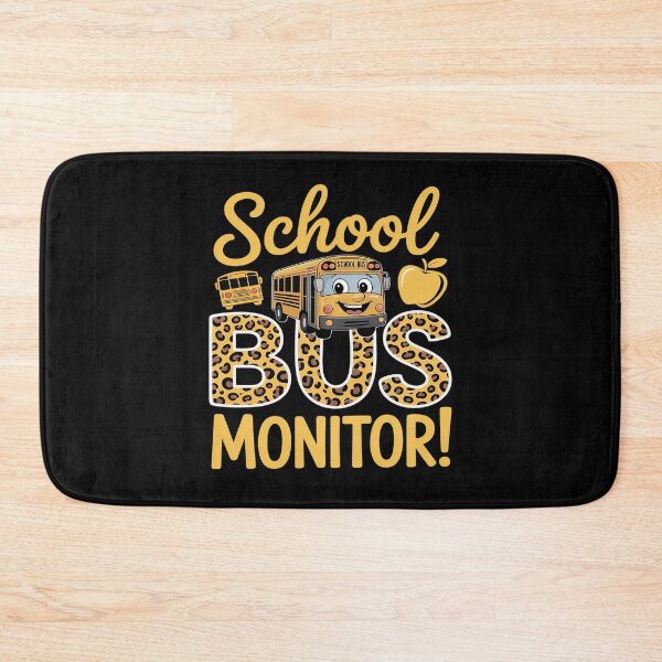 Item preview, School Bus Monitor Leopard Bus Monitor designed and sold by ProudForFunny.