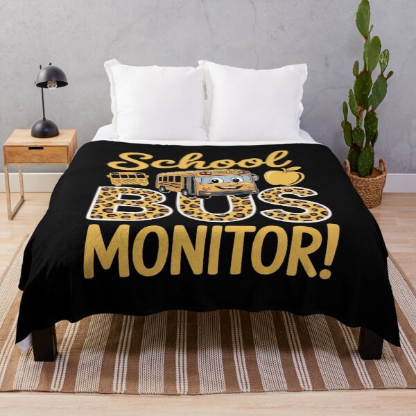 Item preview, School Bus Monitor Leopard Bus Monitor designed and sold by ProudForFunny.