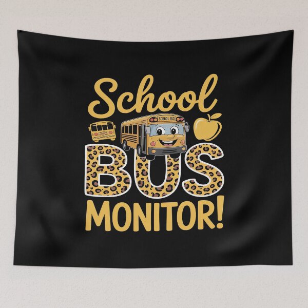 Item preview, School Bus Monitor Leopard Bus Monitor designed and sold by ProudForFunny.