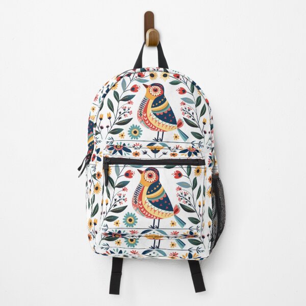 Item preview, Scandinavian Folk Art, Bird and Flowers designed and sold by xiao xuans.