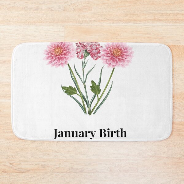 Item preview, Vintage January Birth Flower - Pink Carnation Floral Art designed and sold by Colorxpink.