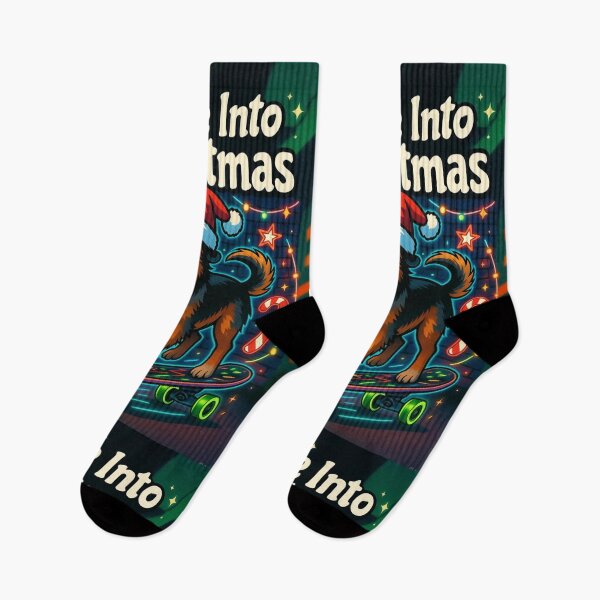 Item preview, Santa Skateboarding Dog designed and sold by VikrantCreative.