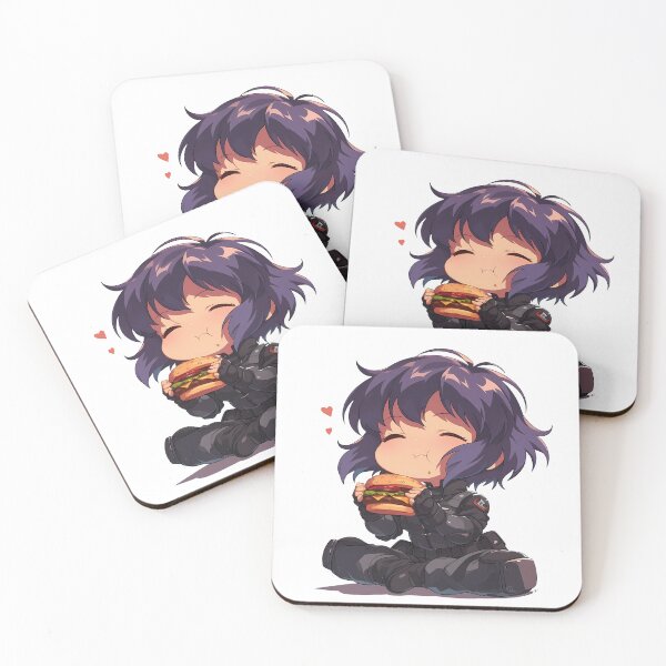 Item preview, Mokoto Kusanagi Ghost In The Shell Anime Chibi Kawaii Burger Cute Cyber Meal Joy designed and sold by mildaclairmo.