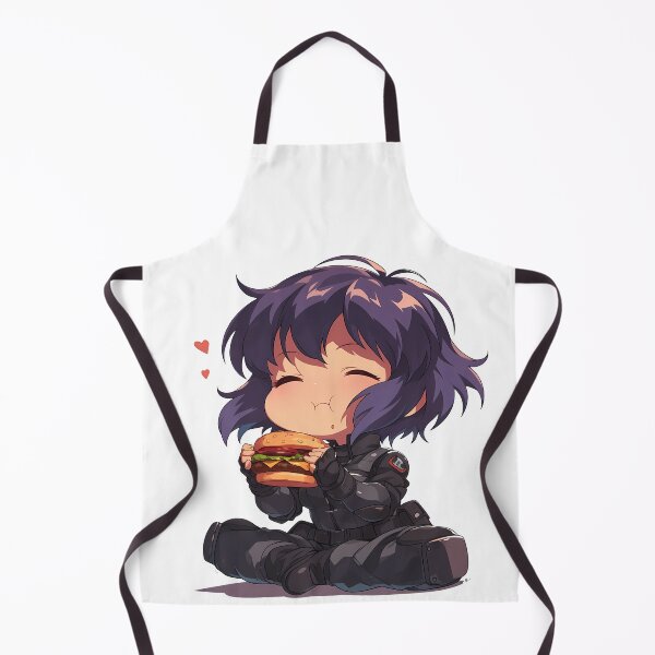 Item preview, Mokoto Kusanagi Ghost In The Shell Anime Chibi Kawaii Burger Cute Cyber Meal Joy designed and sold by mildaclairmo.