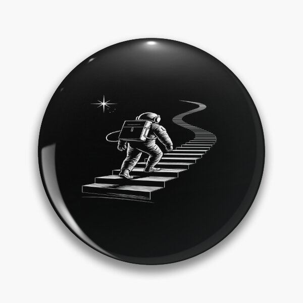 Item preview, Cosmic Journey Astronaut Art – Surreal Space Staircase Design for Dreamers, Explorers & Visionaries designed and sold by Bright Nest Studio.