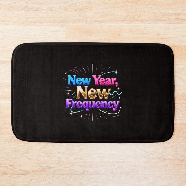 Item preview, New Year New Frequency-Boss Babe Motivational Quote. Bold Typography Design designed and sold by Aarvya Fashion Club ( A.F.C ).