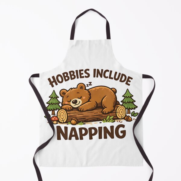 Item preview, Bear Sleeping On a Log - Hobbies Include Napping designed and sold by Jakarprint.