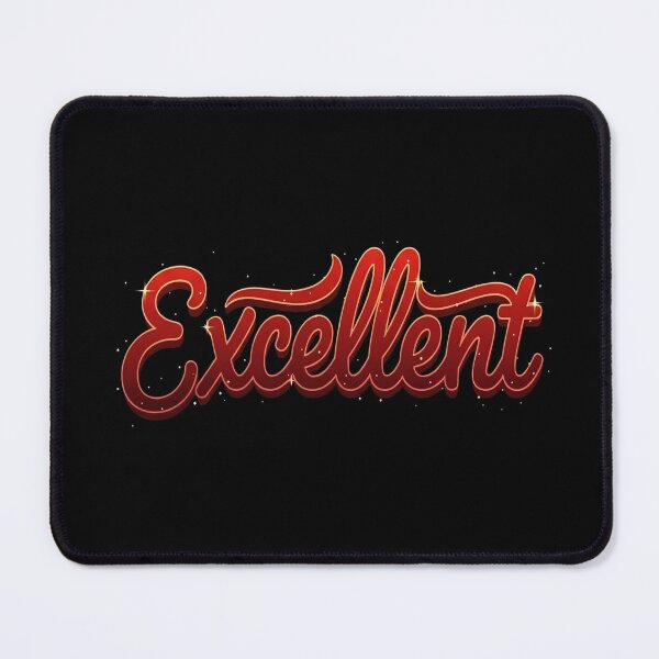 Item preview, Vibrant Red Excellent Typography with Golden Sparkles designed and sold by IvoryArtDesign.