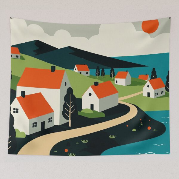 Item preview, Rural landscape designed and sold by Design4uStudio.