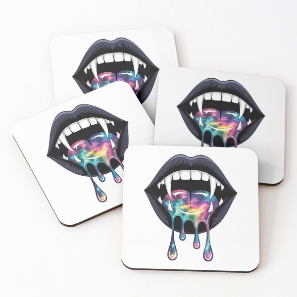 Item preview, Vampire Fangs Dripping Galaxy Gothic Halloween designed and sold by Lucaseinar.