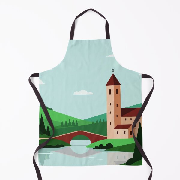 Aperçu de l'œuvre Paysage pastoral minimaliste créée et vendue par Design4uStudio.