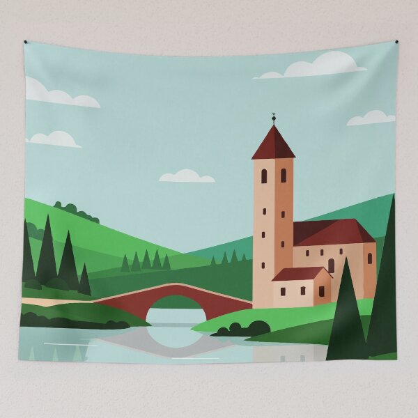 Item preview, Minimalist pastoral landscape designed and sold by Design4uStudio.
