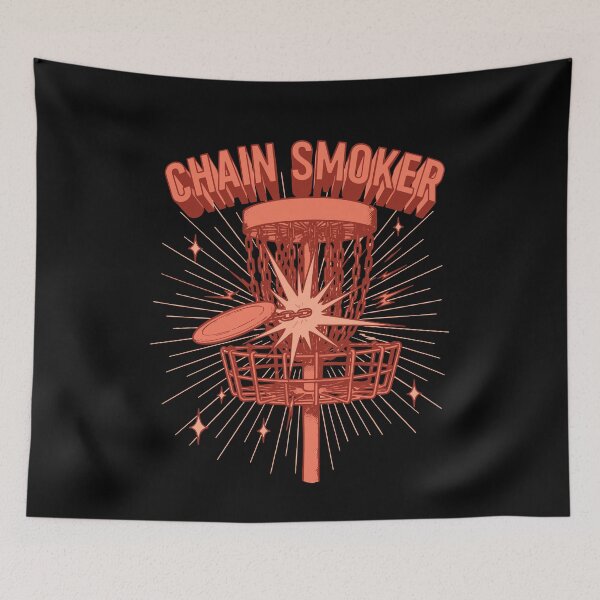 Item preview, Chain Smoker Disc Golf Basket Fun Graphic designed and sold by LuminOrb.