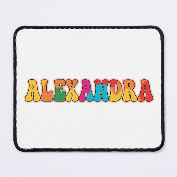 Item preview, ❤️ Alexandra Personalized Name Wavy Retro Shirt, Coffee Mug, Sticker Gift designed and sold by HelixPedia.