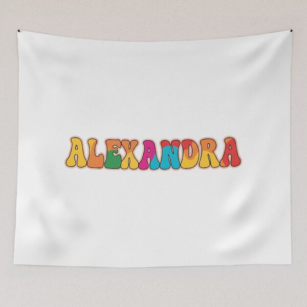 Item preview, ❤️ Alexandra Personalized Name Wavy Retro Shirt, Coffee Mug, Sticker Gift designed and sold by HelixPedia.