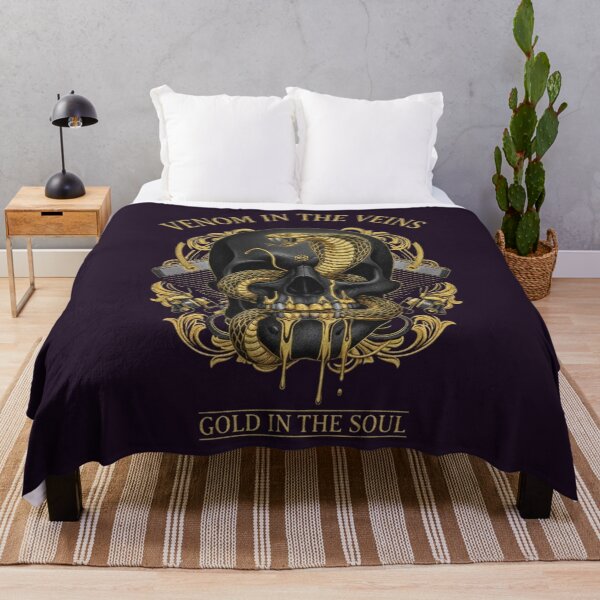 Item preview, Aurum Noir: Gilded Skull & Cobra – Venom in the Veins, Gold in the Soul designed and sold by KawisStarr.